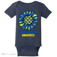 Sunflower Down Syndrome Awareness Baby Bodysuit thumb 0