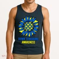 Sunflower Down Syndrome Awareness Tank Top thumb 3