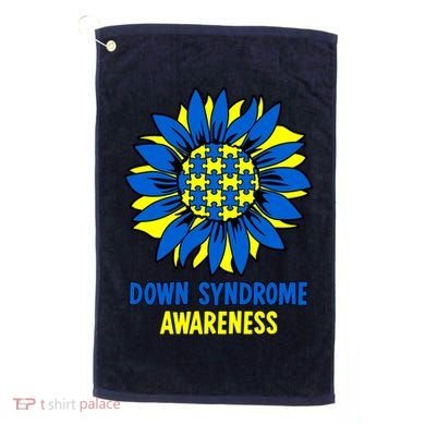 Sunflower Down Syndrome Awareness Golf Towel