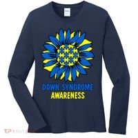 Sunflower Down Syndrome Awareness Women's Long Sleeve Shirt thumb 0