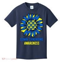 Sunflower Down Syndrome Awareness Kids T-Shirt thumb 0
