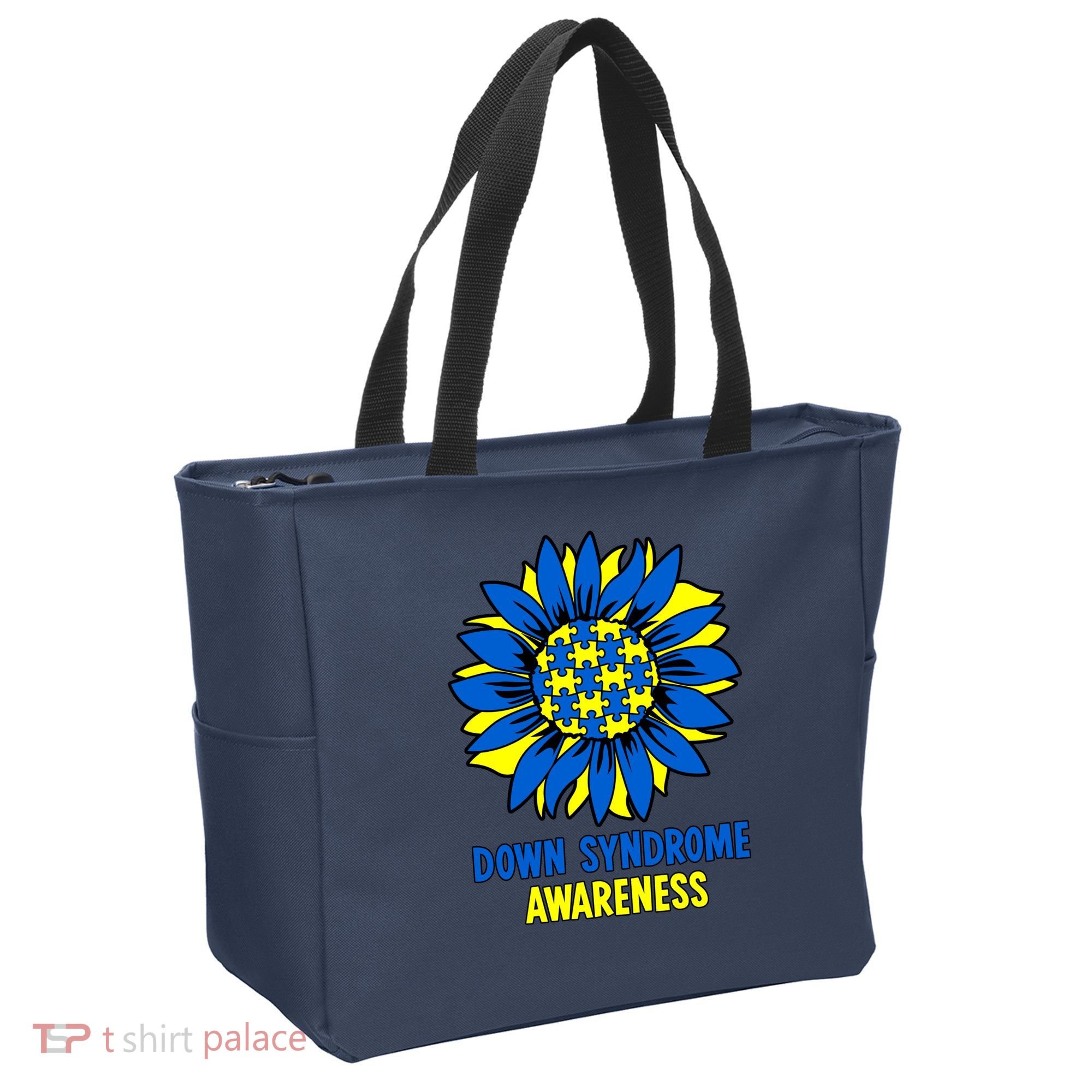 Sunflower Down Syndrome Awareness Tote Bag