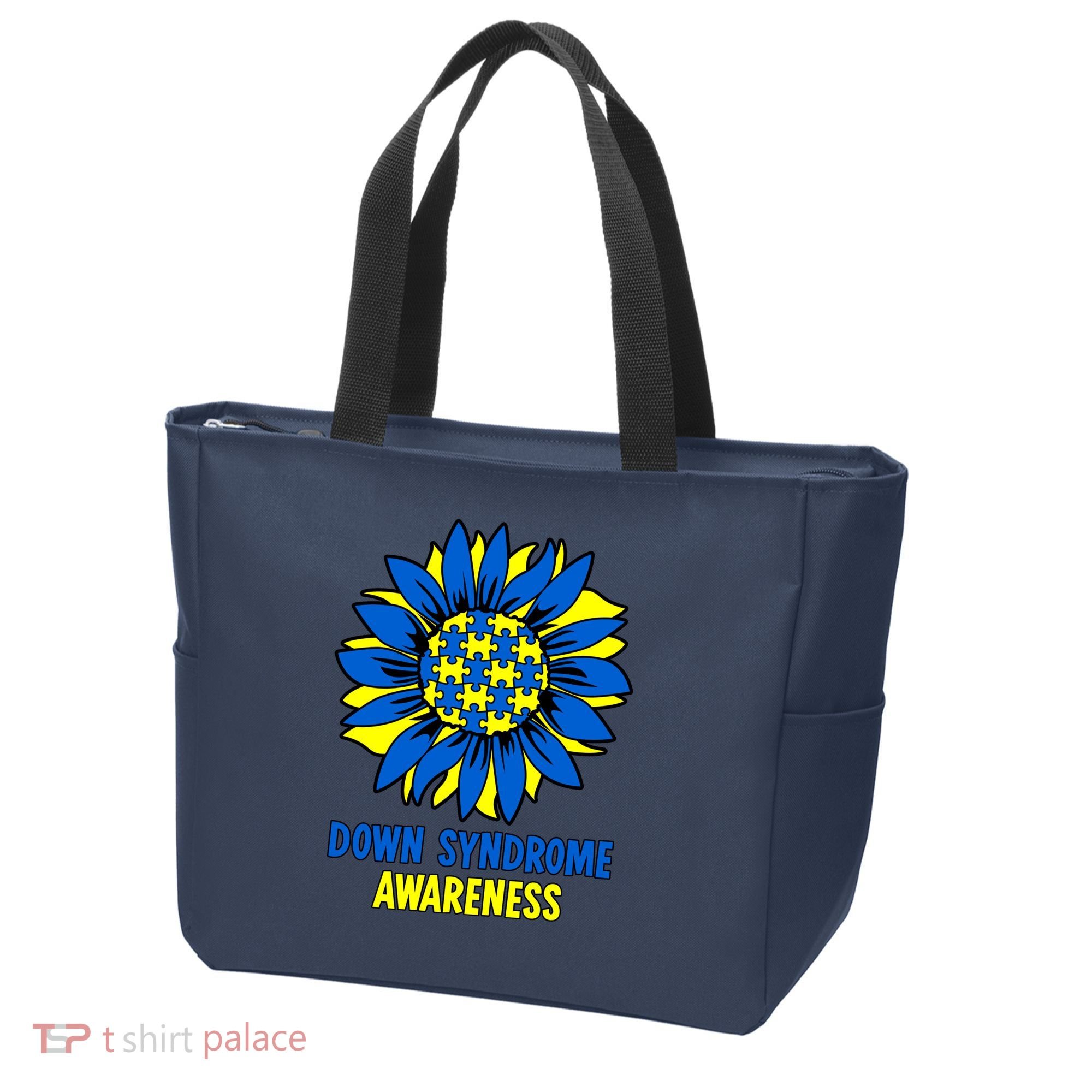 Sunflower Down Syndrome Awareness Tote Bag