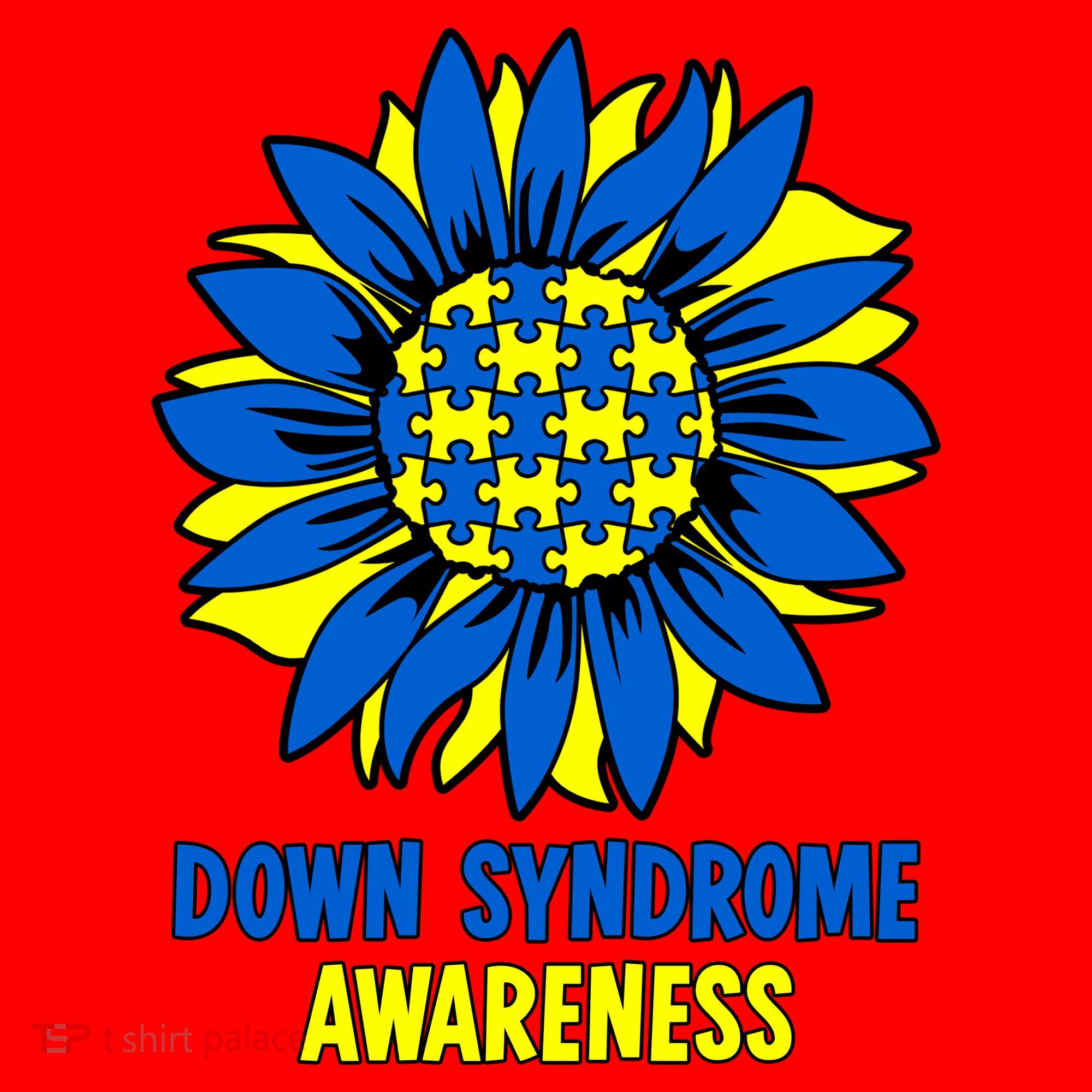 Sunflower Down Syndrome Awareness Santa Hat