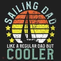 Sailing Dad | Sailboat Sailor Funny Father's Day Gift Urban Oversized Heavyweight T-Shirt thumb 2