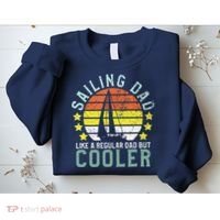 Sailing Dad | Sailboat Sailor Funny Father's Day Gift Sweatshirt thumb 2