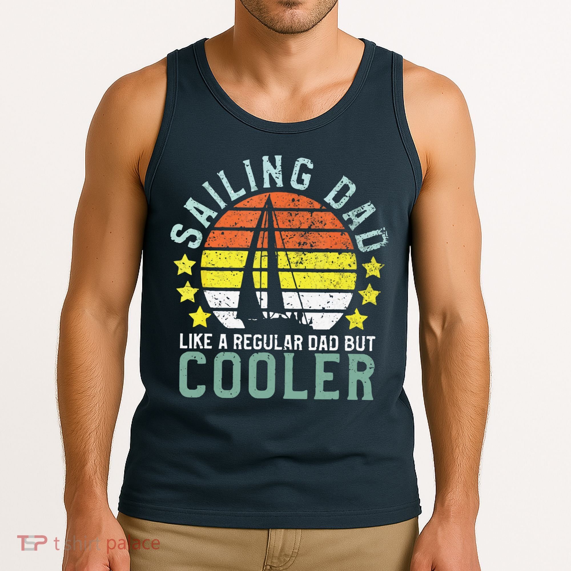 Sailing Dad | Sailboat Sailor Funny Father's Day Gift Tank Top