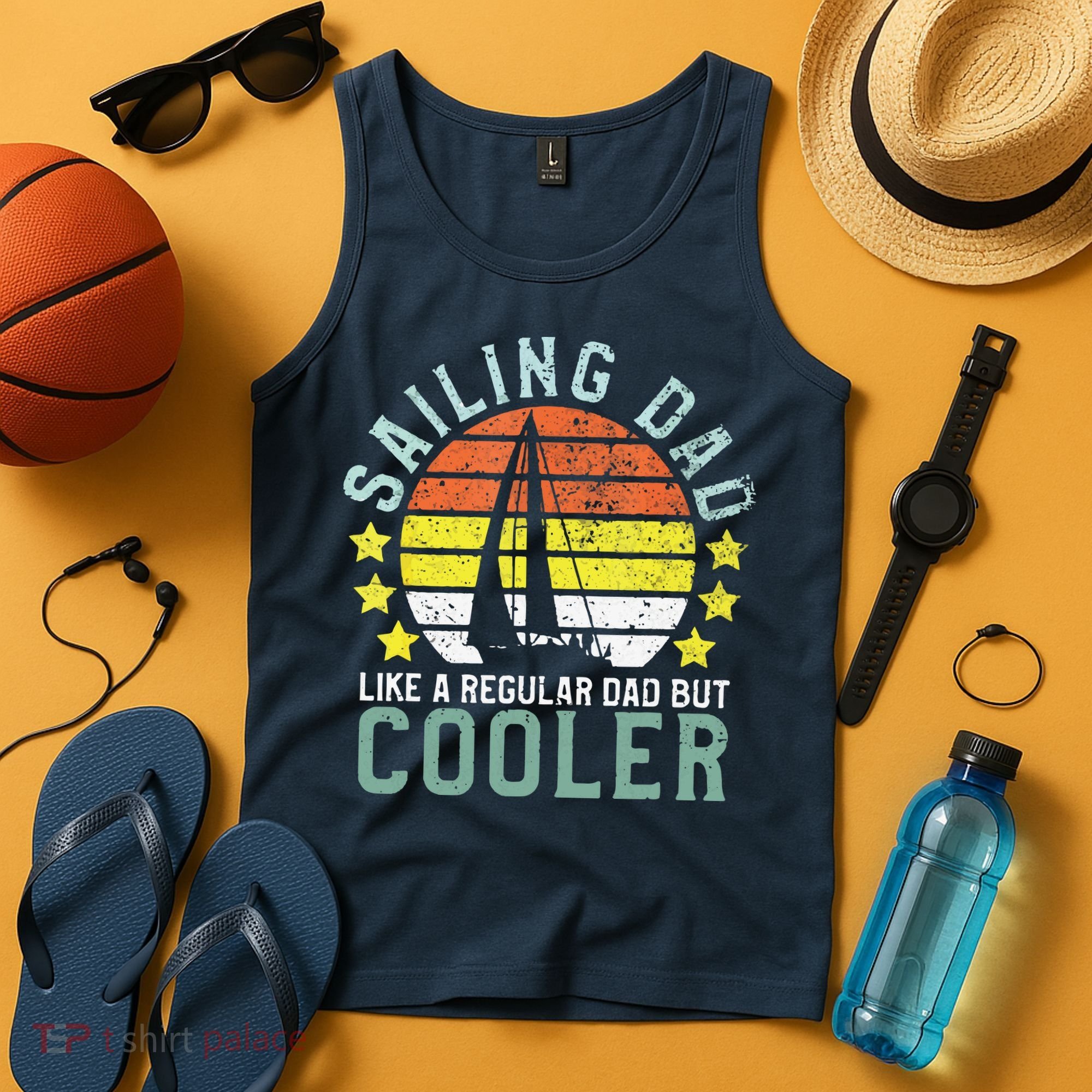 Sailing Dad | Sailboat Sailor Funny Father's Day Gift Tank Top