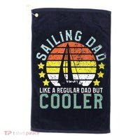 Sailing Dad | Sailboat Sailor Funny Father's Day Gift Golf Towel thumb 0