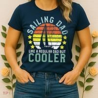 Sailing Dad | Sailboat Sailor Funny Father's Day Gift Women's T-Shirt thumb 2