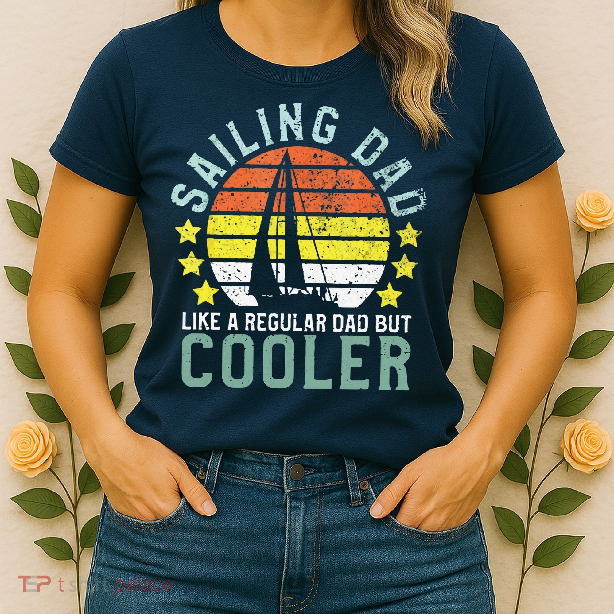 Sailing Dad | Sailboat Sailor Funny Father's Day Gift Women's T-Shirt