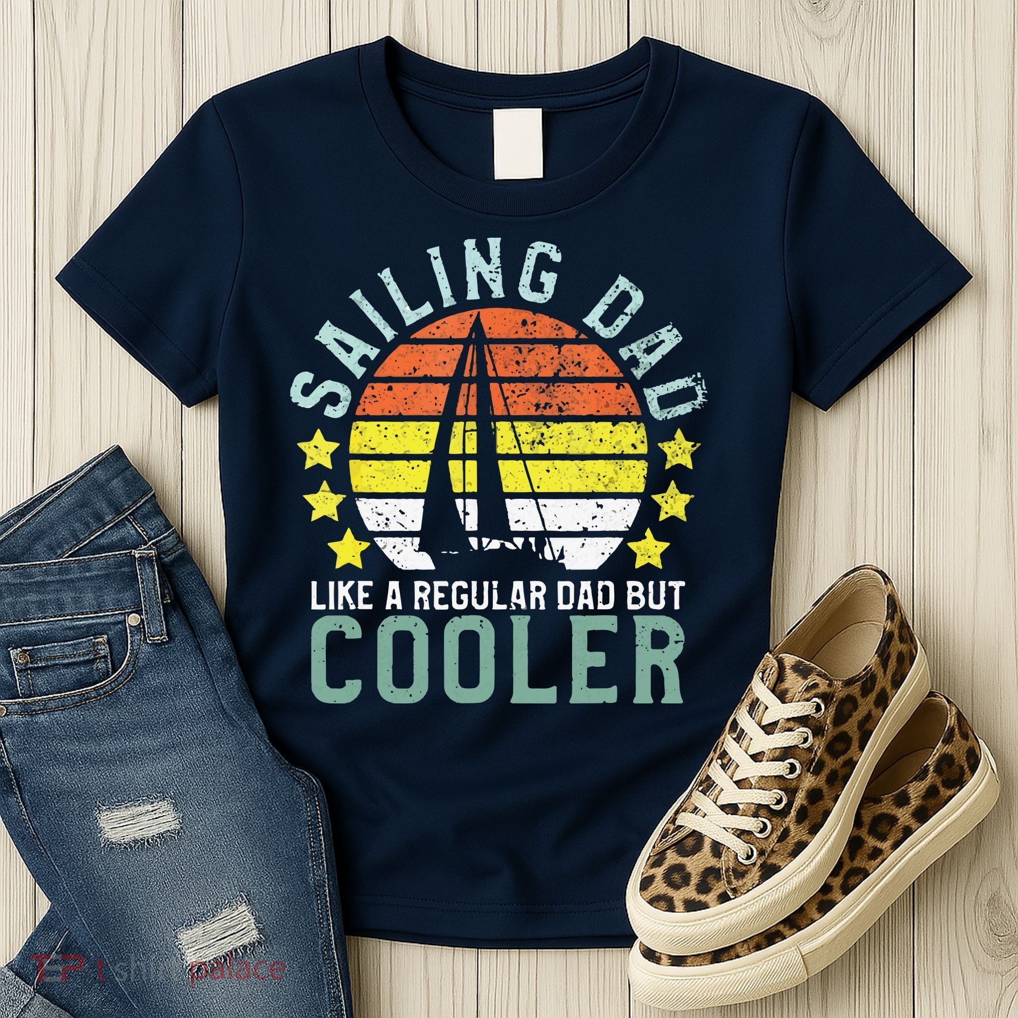 Sailing Dad | Sailboat Sailor Funny Father's Day Gift Women's T-Shirt