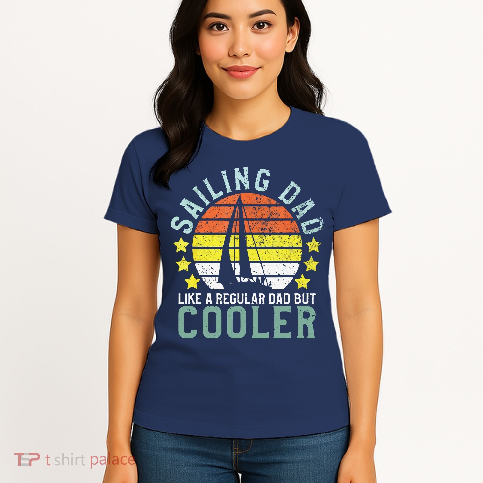 Sailing Dad | Sailboat Sailor Funny Father's Day Gift Women's T-Shirt