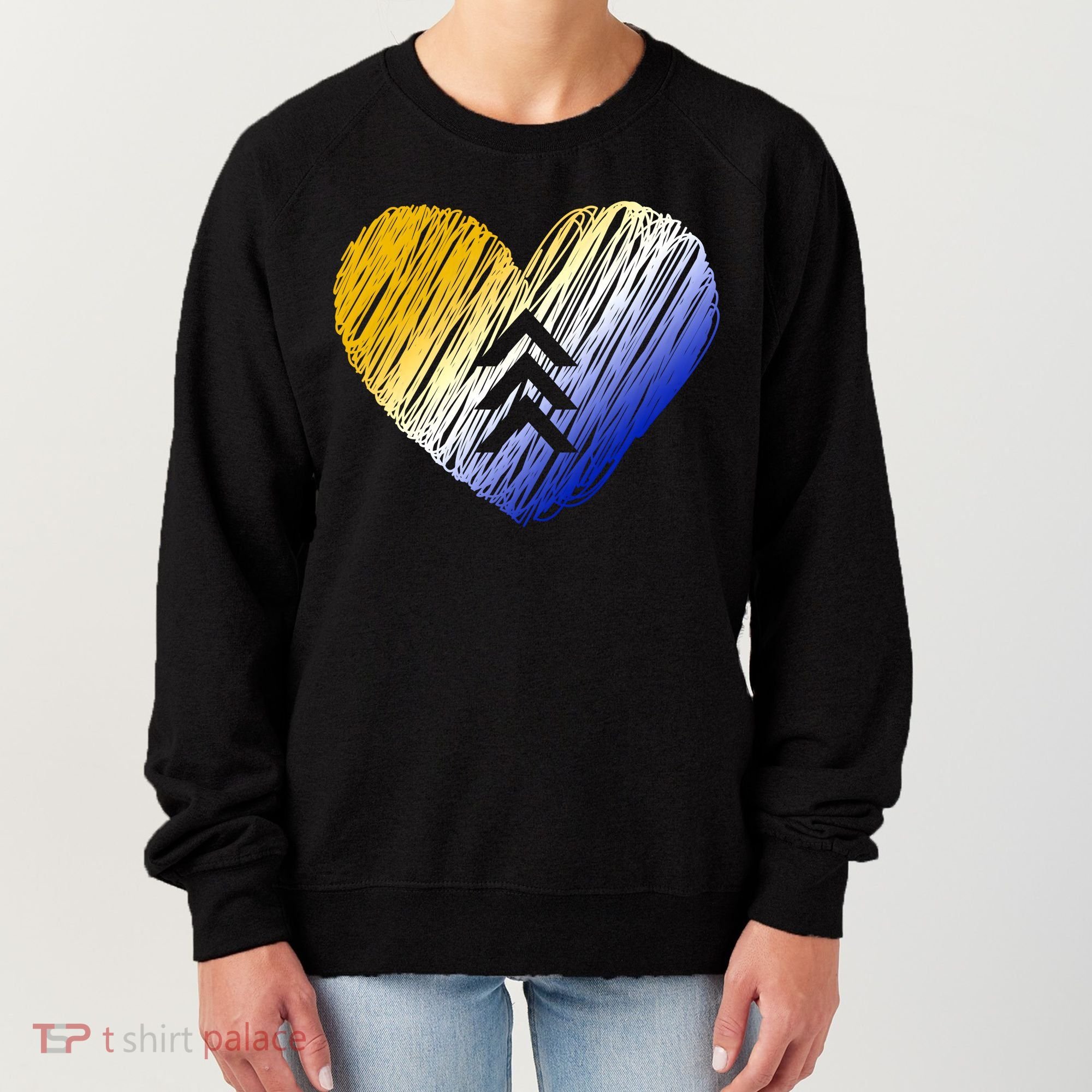 Support Down Syndrome Heart Women's Sweatshirt