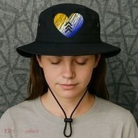 Support Down Syndrome Heart Bucket Hat thumb 3