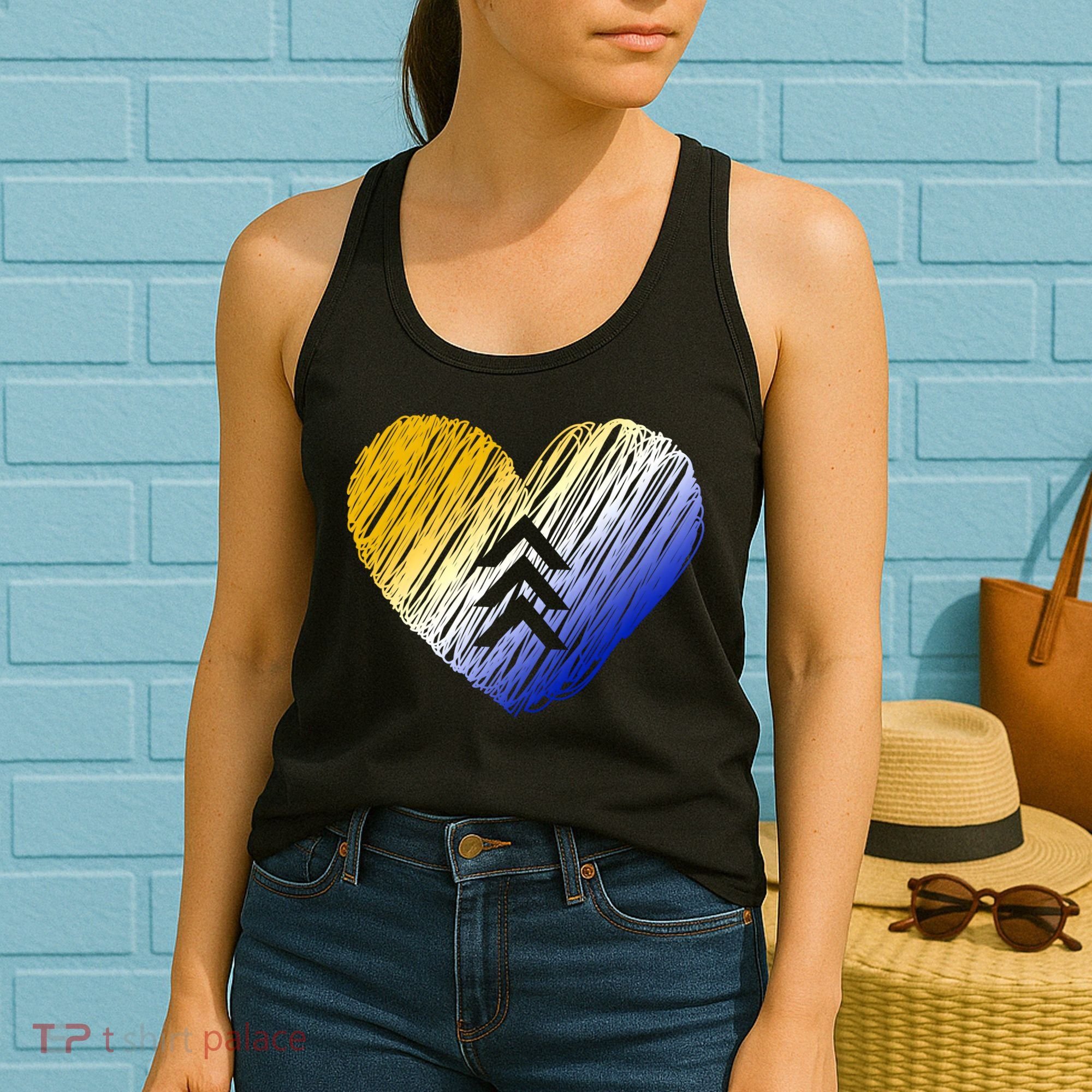 Support Down Syndrome Heart Women's Tank Top