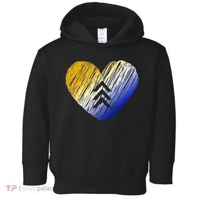 Support Down Syndrome Heart Toddler Hoodie