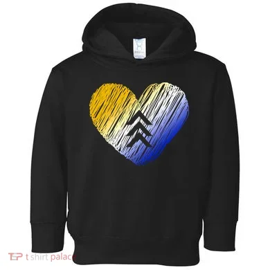 Support Down Syndrome Heart Toddler Hoodie