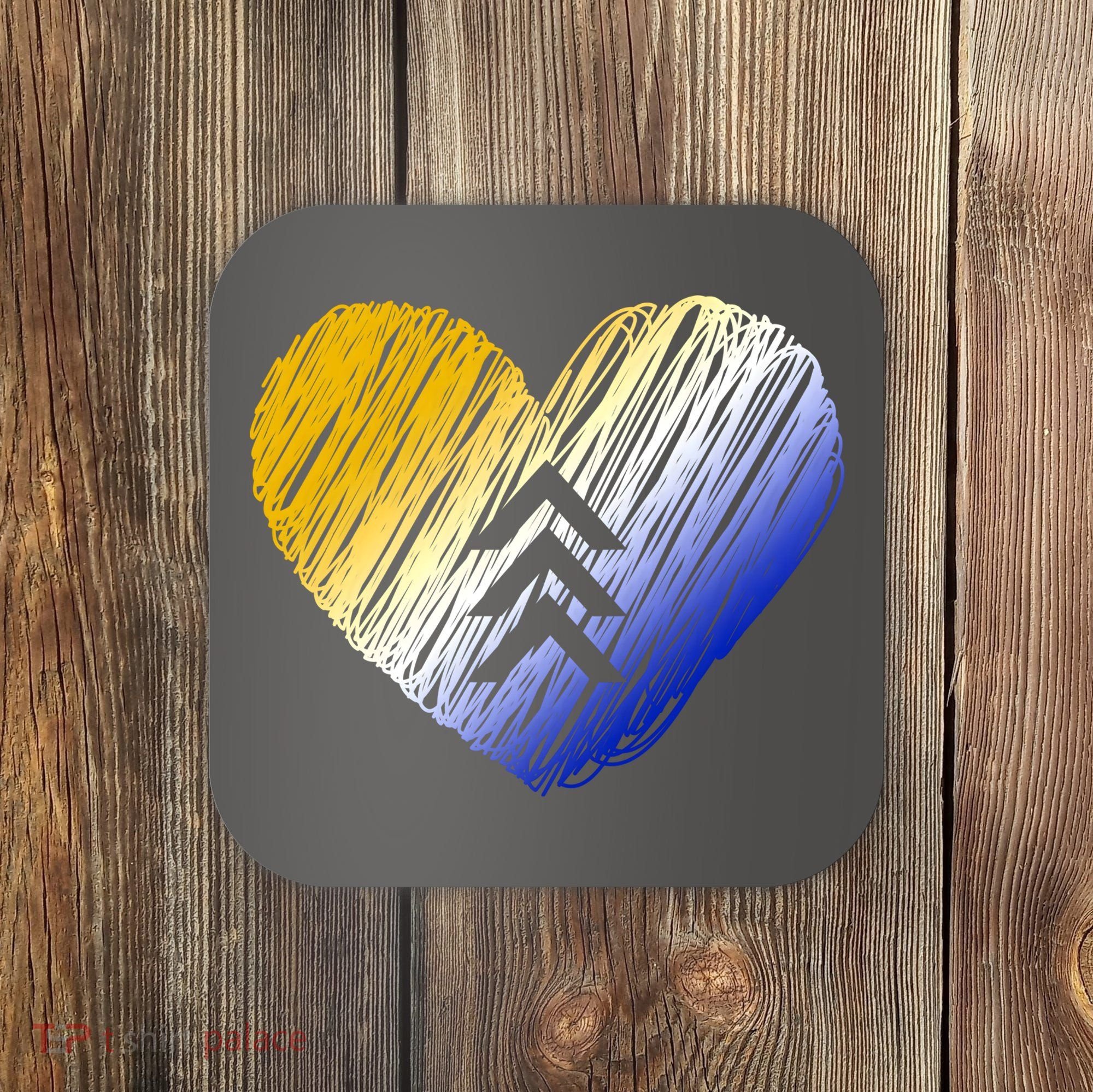 Support Down Syndrome Heart Coaster