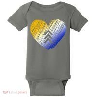 Support Down Syndrome Heart Baby Bodysuit thumb 0