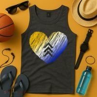 Support Down Syndrome Heart Tank Top thumb 4