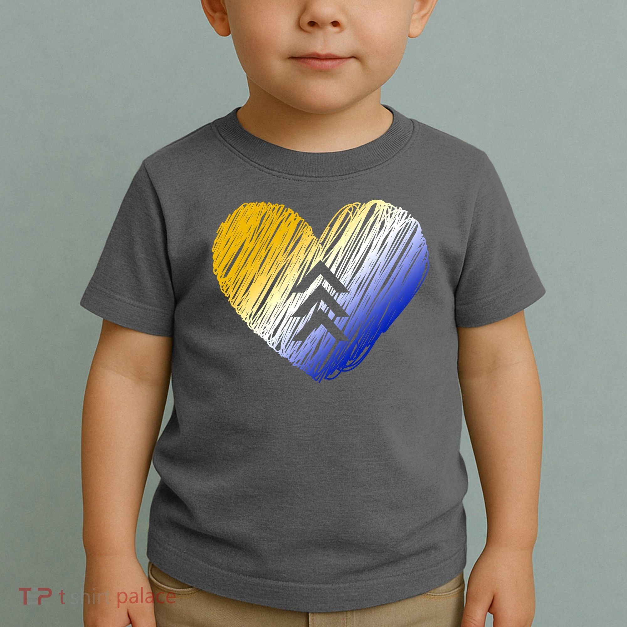 Support Down Syndrome Heart Toddler T-Shirt