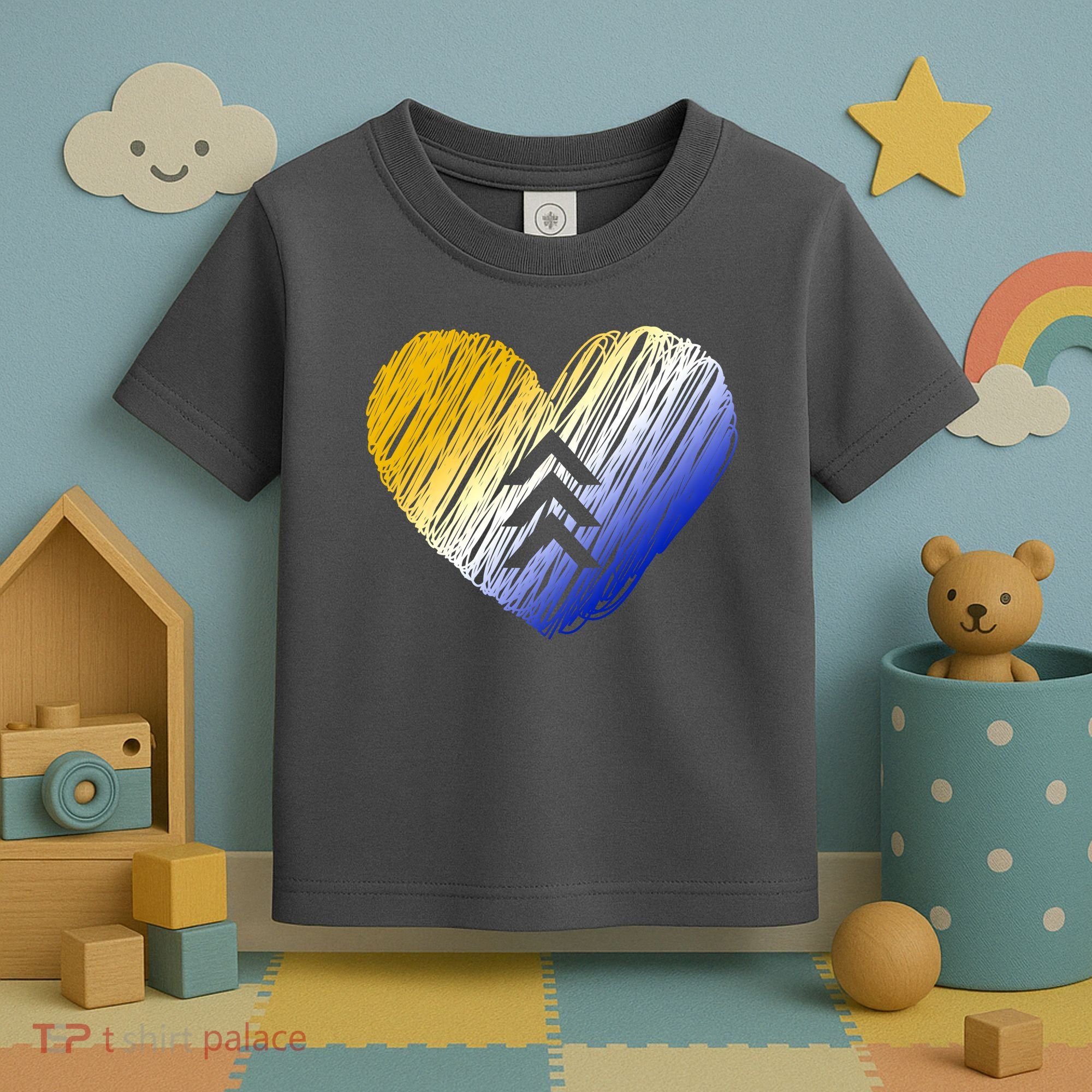 Support Down Syndrome Heart Toddler T-Shirt