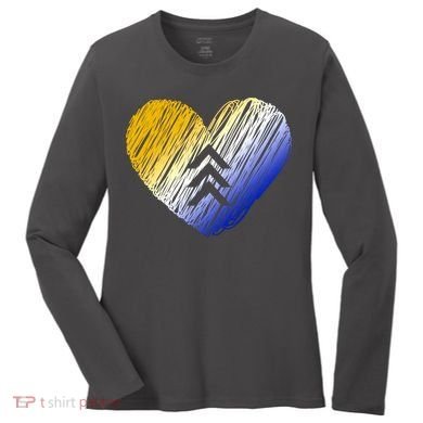 Support Down Syndrome Heart Women's Long Sleeve Shirt