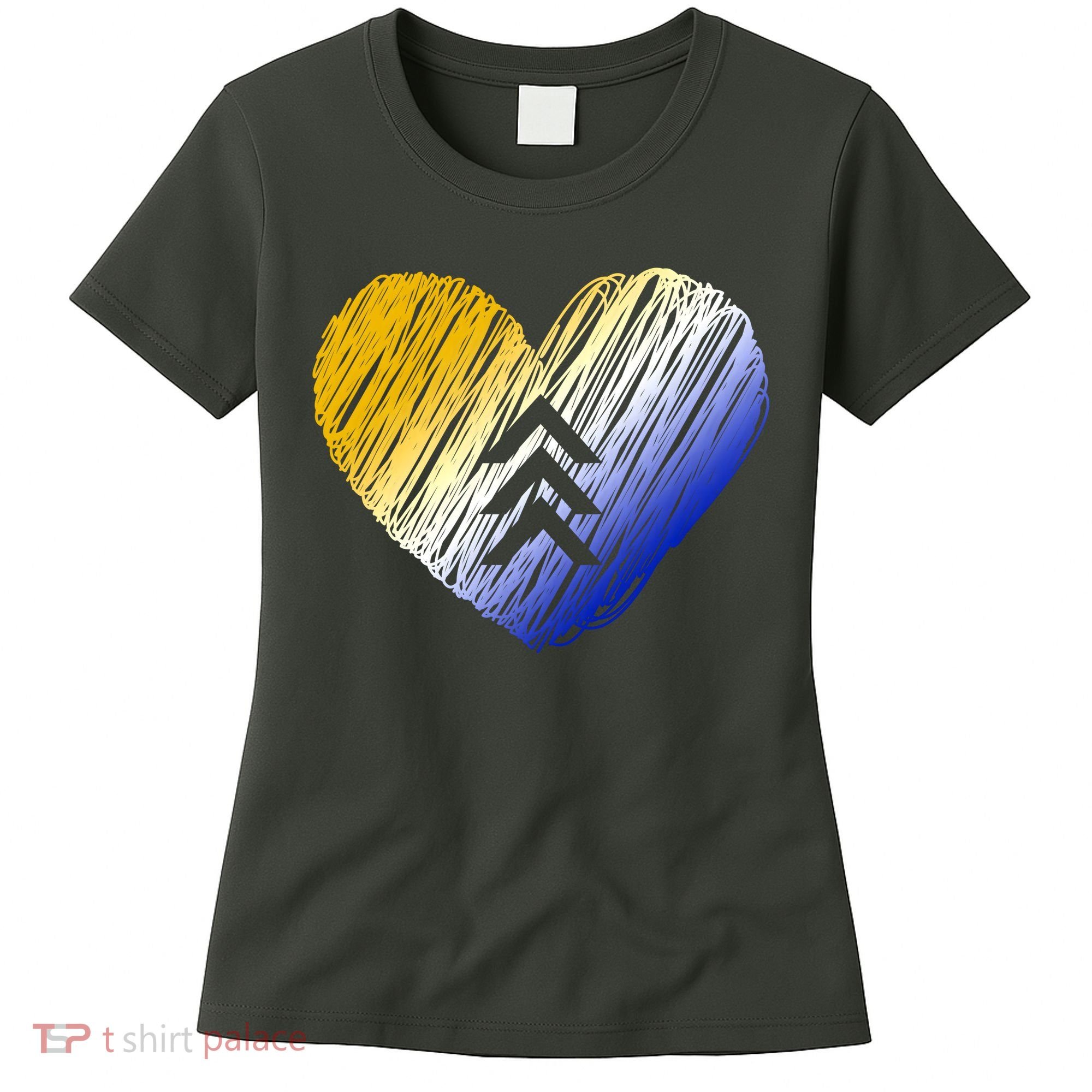 Support Down Syndrome Heart Women's T-Shirt