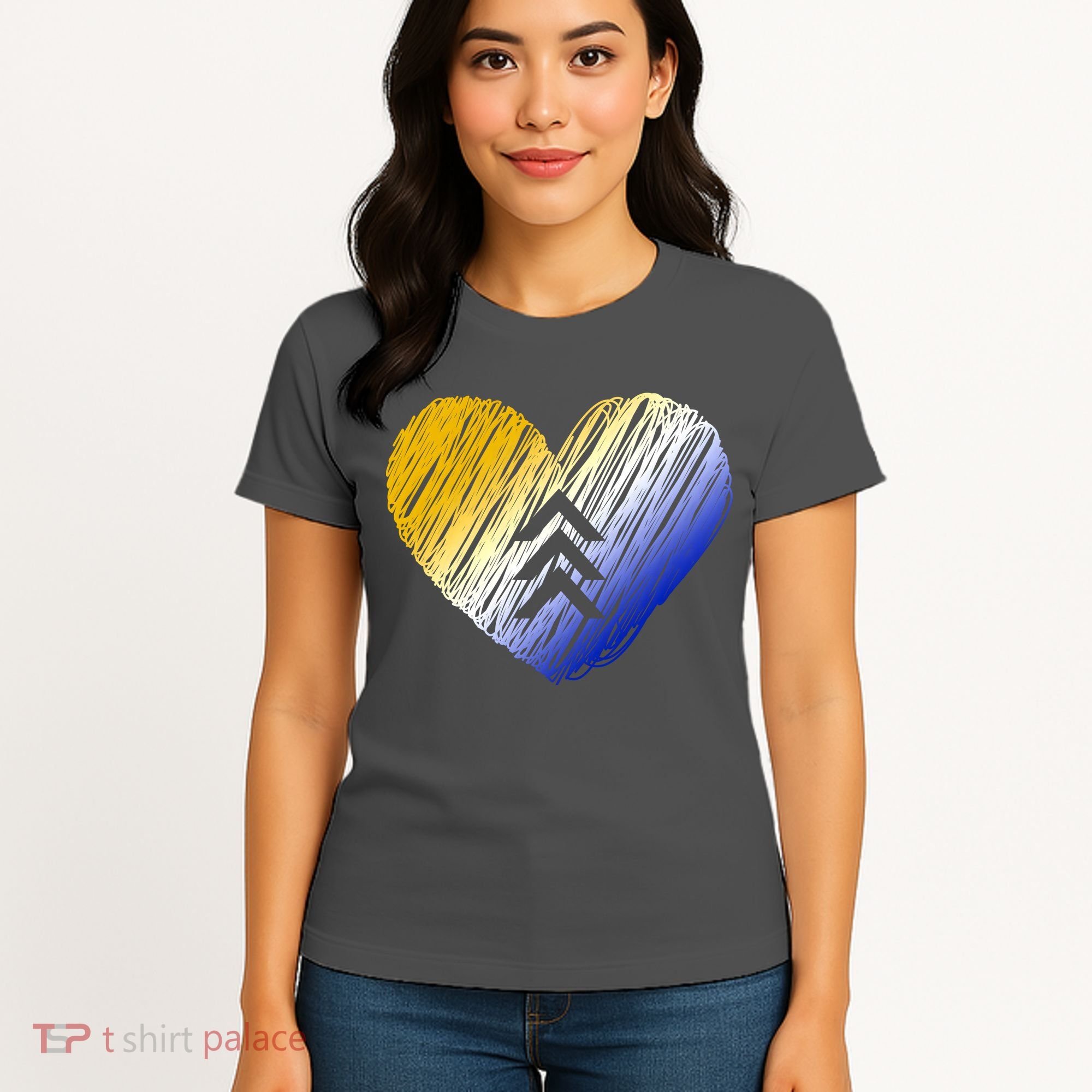 Support Down Syndrome Heart Women's T-Shirt
