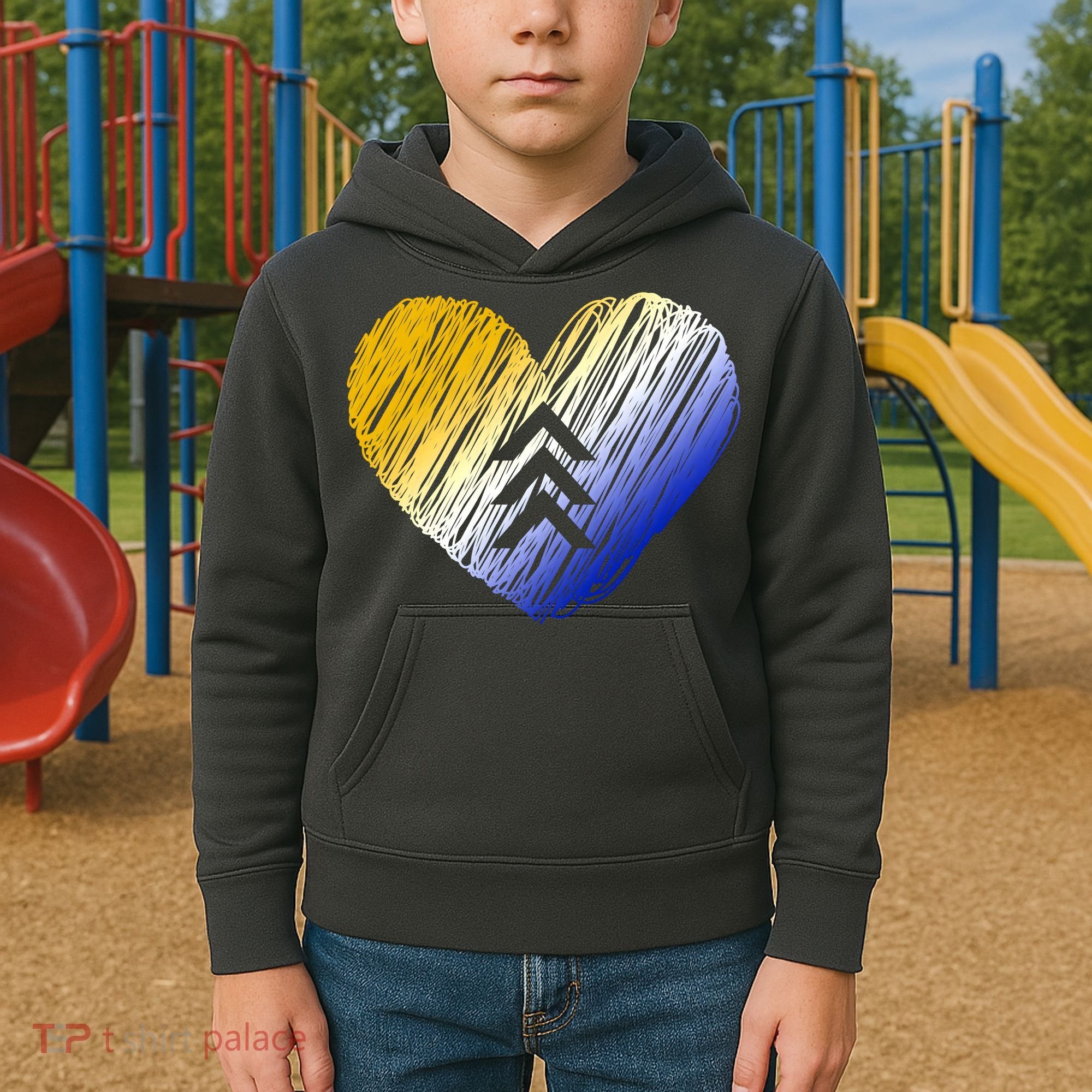 Support Down Syndrome Heart Kids Hoodie