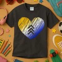 Support Down Syndrome Heart Kids T-Shirt thumb 3