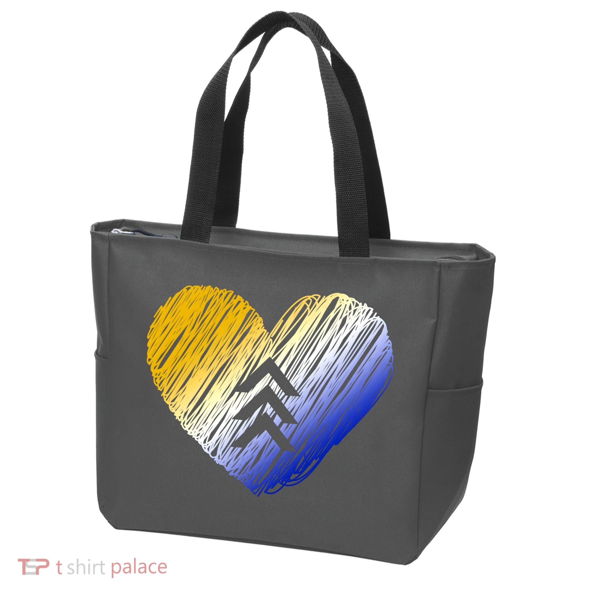Support Down Syndrome Heart Tote Bag