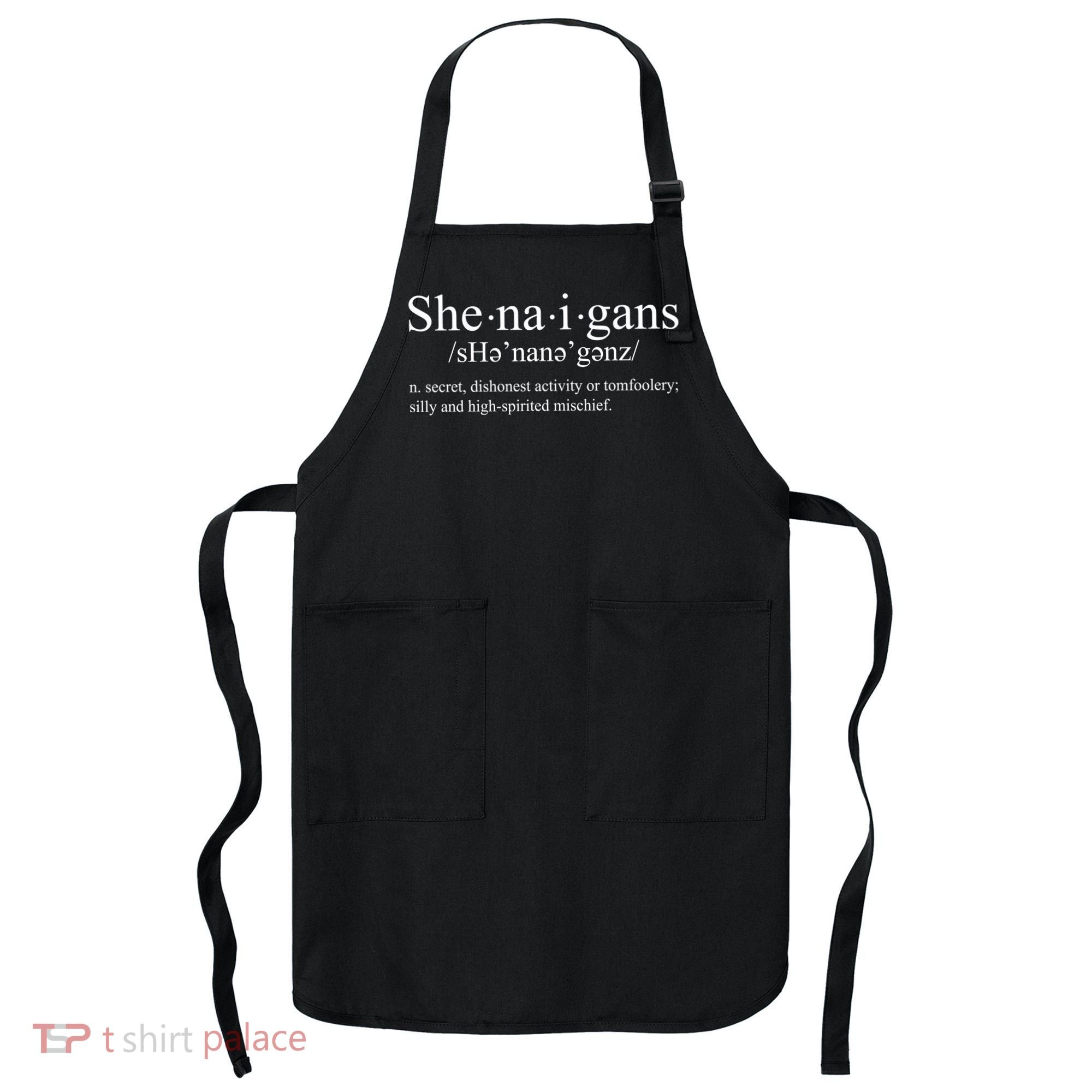 Shenanigans Definition St Patricks Day Funny Apron
