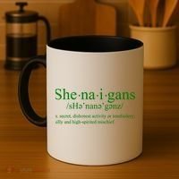 Shenanigans Definition St Patricks Day Funny Coffee Mug thumb 4