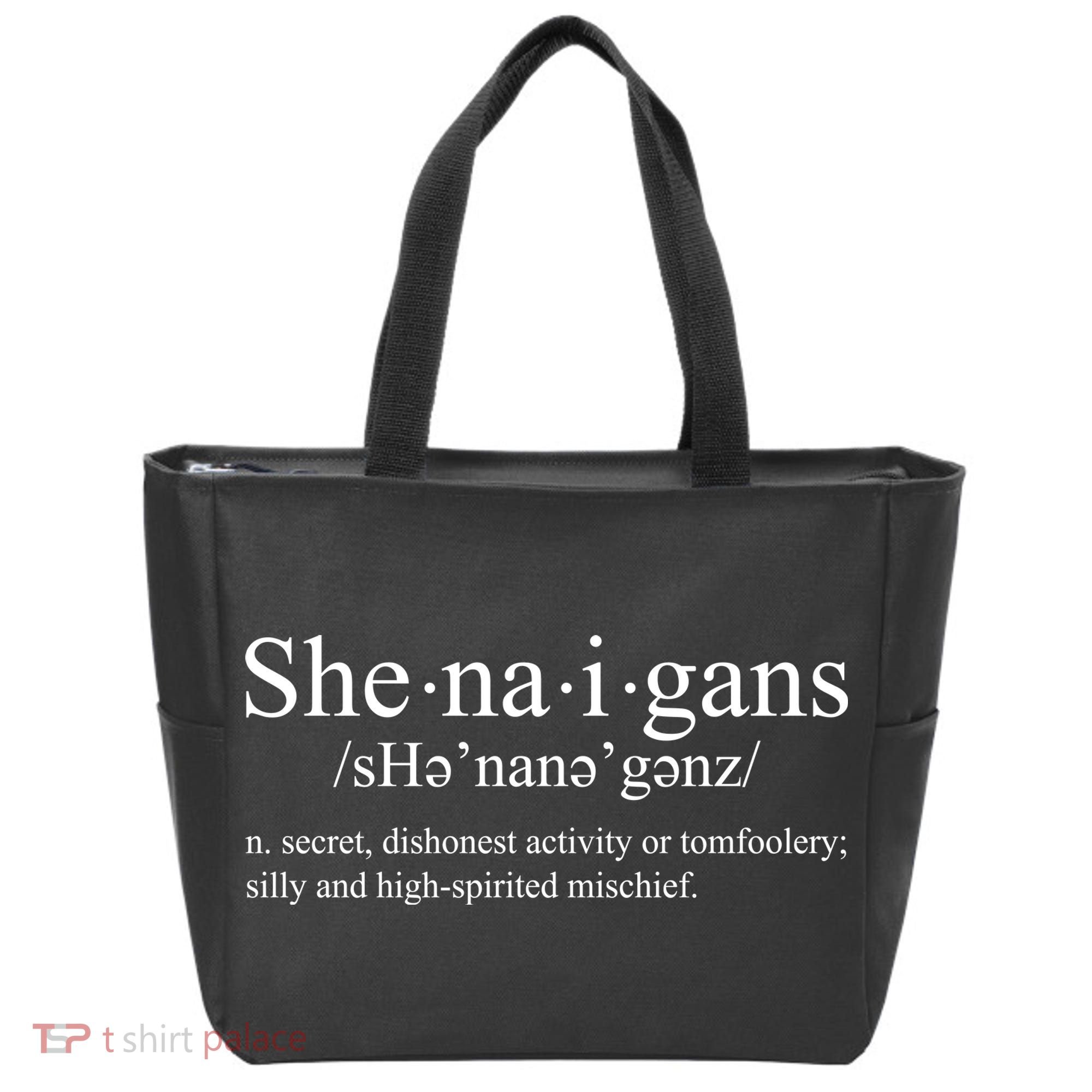 Shenanigans Definition St Patricks Day Funny Tote Bag