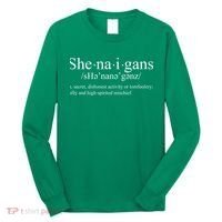 Shenanigans Definition St Patricks Day Funny Long Sleeve Shirt thumb 0