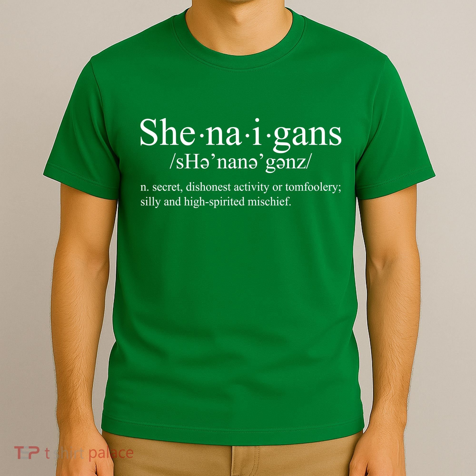 Shenanigans Definition St Patricks Day Funny T-Shirt