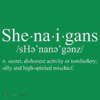 Shenanigans Definition St Patricks Day Funny Polo thumb 2
