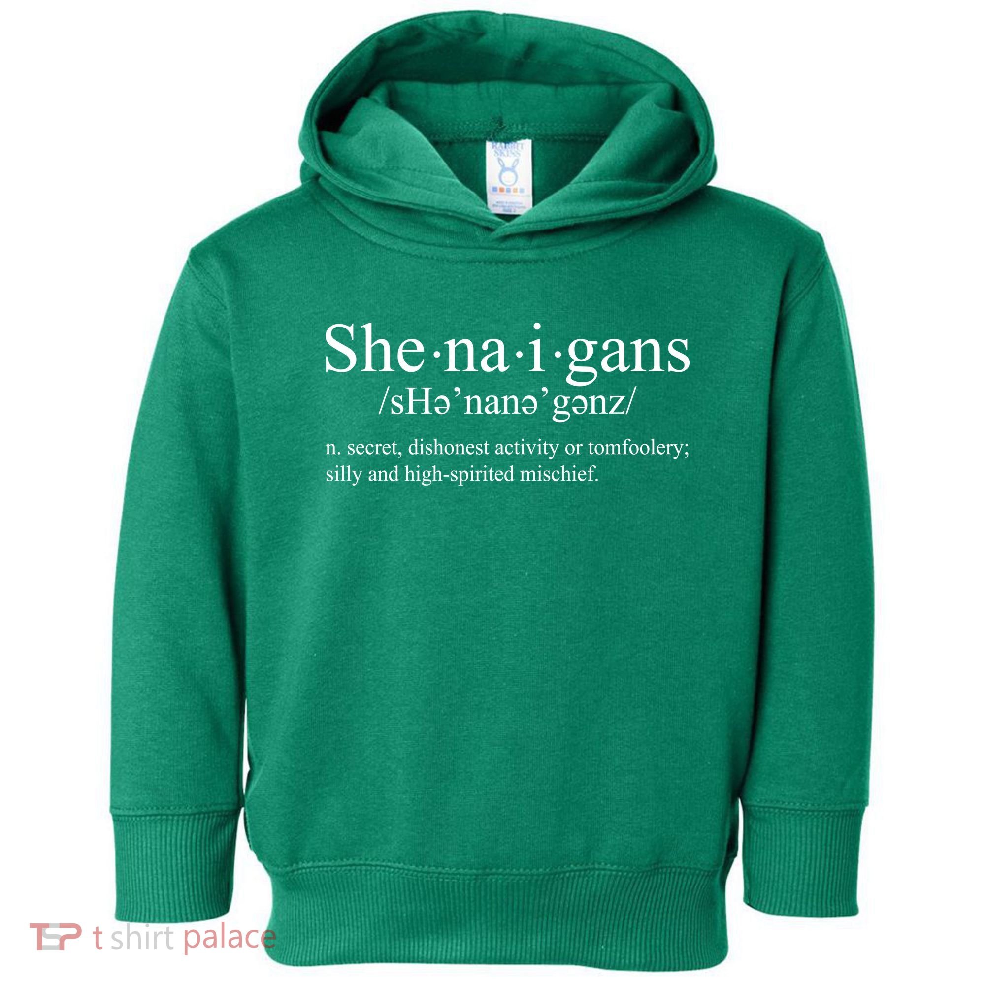 Shenanigans Definition St Patricks Day Funny Toddler Hoodie