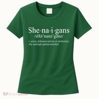 Shenanigans Definition St Patricks Day Funny Women's T-Shirt thumb 0