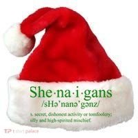 Shenanigans Definition St Patricks Day Funny Santa Hat thumb 0