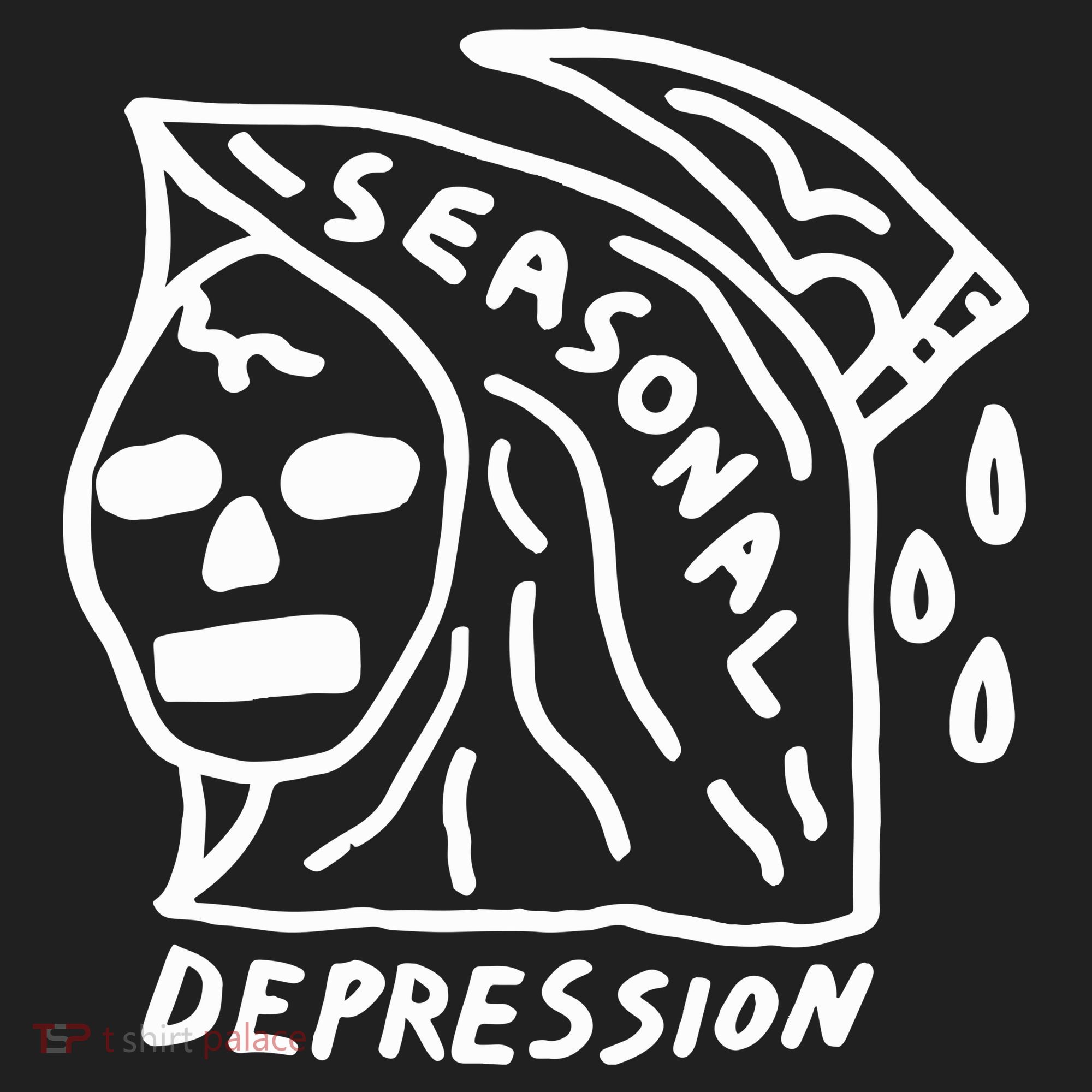 Seasonal Depression Crop Fleece Hoodie