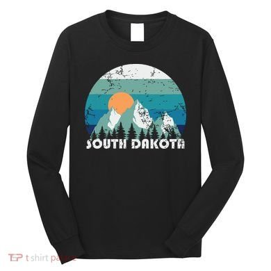 South Dakota State Retro Vintage Long Sleeve Shirt