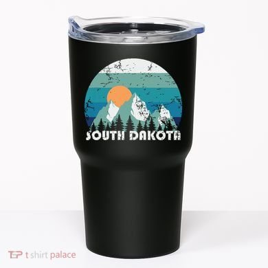 South Dakota State Retro Vintage Tumbler