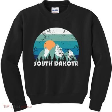 South Dakota State Retro Vintage Kids Sweatshirt