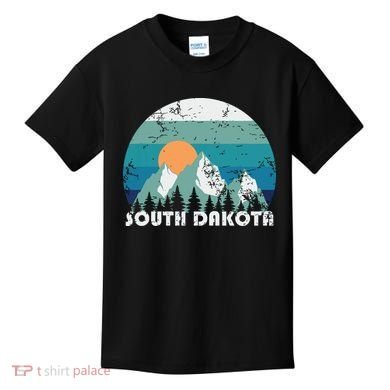 South Dakota State Retro Vintage Kids T-Shirt