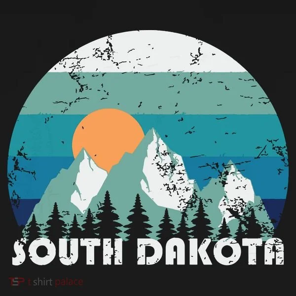 South Dakota State Retro Vintage Kids T-Shirt