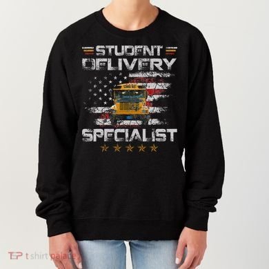 Student Delivery Specialist Funny School Bus Driver Women's Sweatshirt