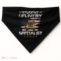 Student Delivery Specialist Funny School Bus Driver USA-Made Doggie Bandana thumb 0